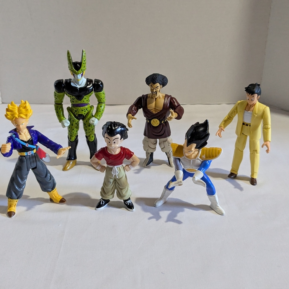 Dragon Ball Z Poseable Action Figures Lot Of 6